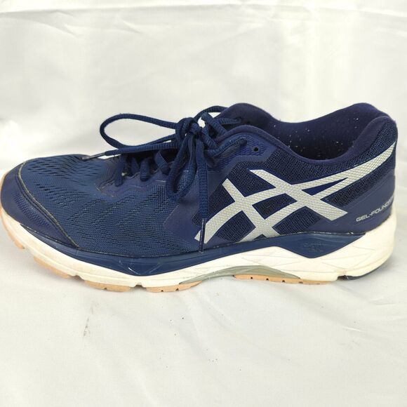 Asics Gel Foundation13 Women Sneakers 9 Blue Mesh Lace Up Running Active Shoe - Picture 6 of 11